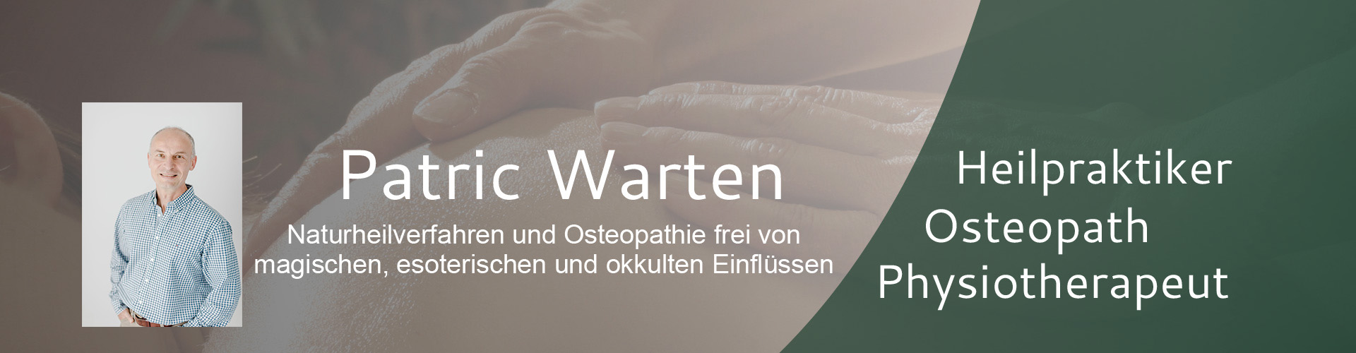 Patric Warten Heilpraktiker und Osteopath